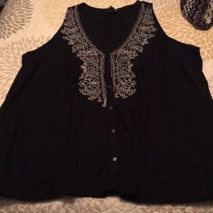 Converse Navy blue sleeveless top